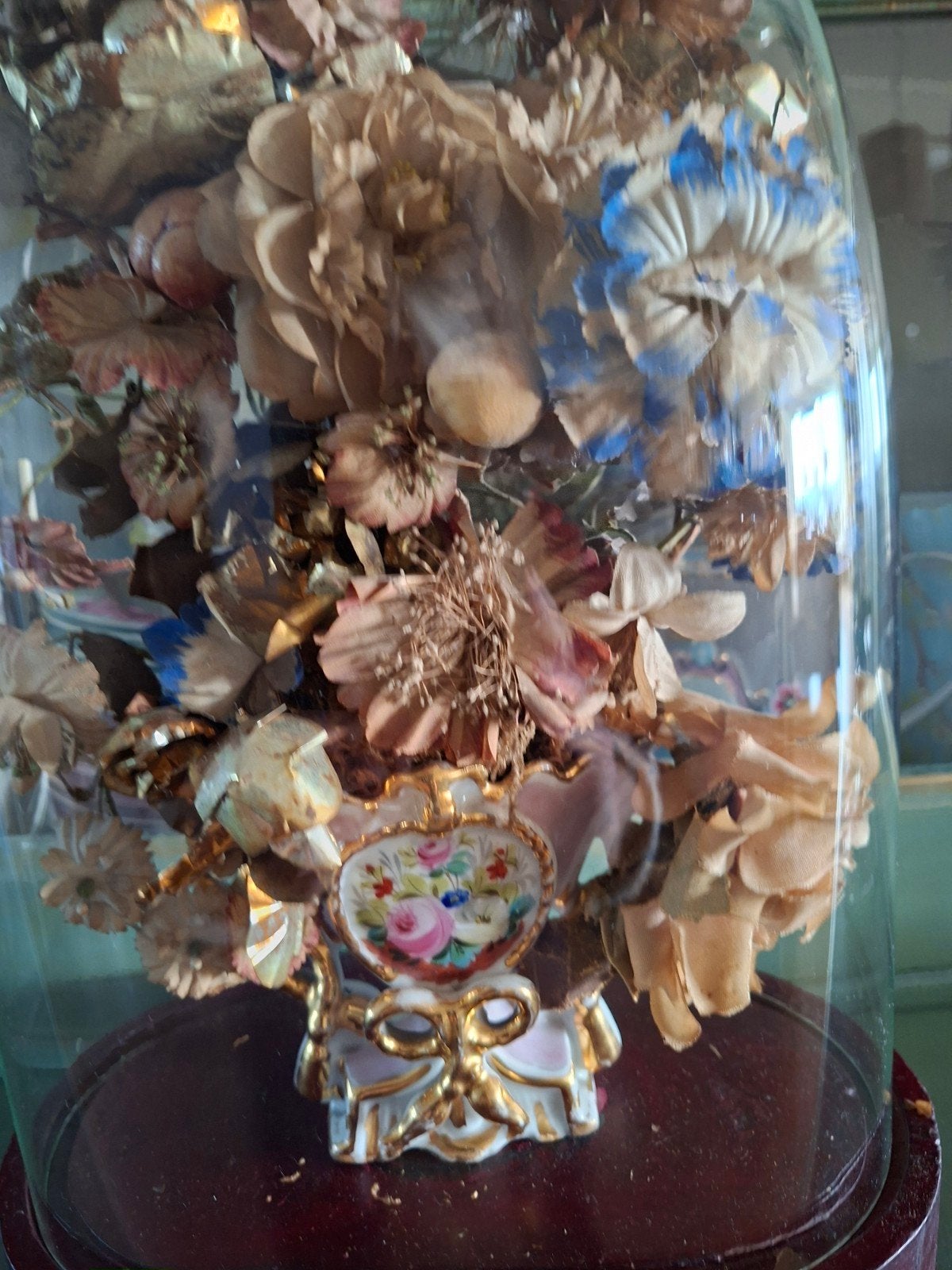 prachtige bruidsstolp, ovaal met boeket in Vieux Bruxxelles, Ophalen