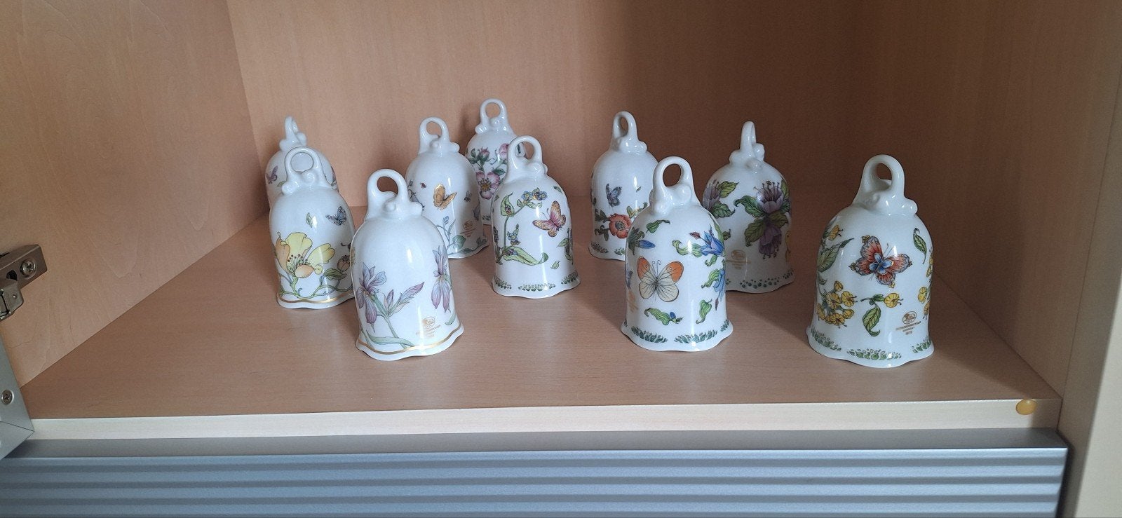 10 Hutschenreuter bloemklokjes, Ophalen of Verzenden, 1960 tot 1980, Nieuw, Overige onderwerpen