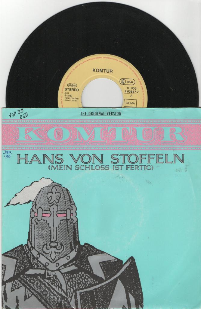 Komtur – Hans Von Stoffeln, Overige genres, 7 inch, Ophalen of Verzenden, Zo goed als nieuw