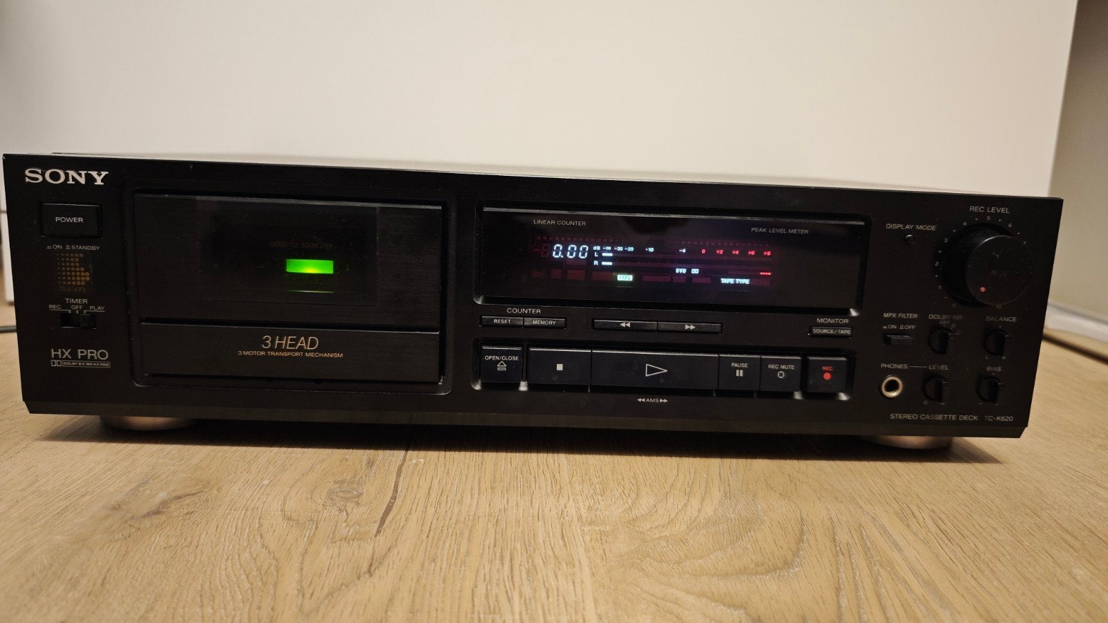 Defecte Sony TC-K620 Cassettedeck, Ophalen, Enkel, Sony, Tiptoetsen