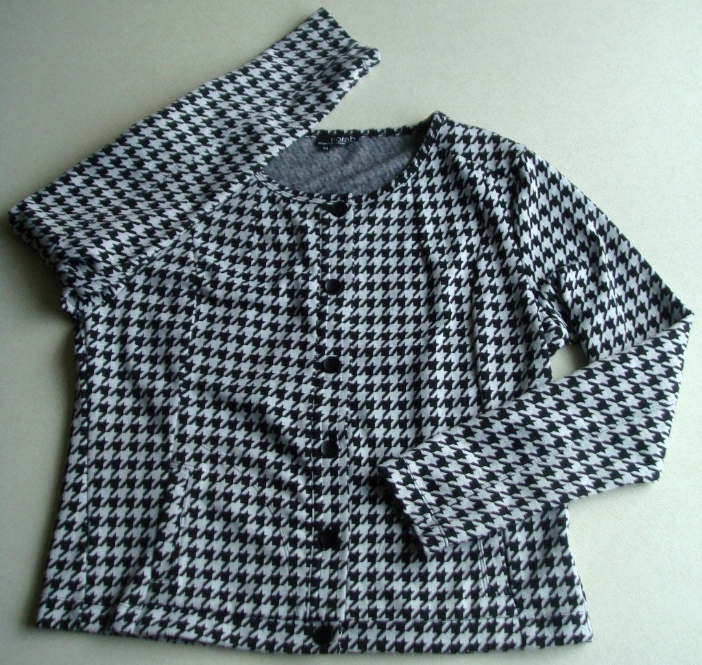 korte NORAH vest met pied-de-poule motief maat 44 € 6,50, Overige kleuren, Maat 42/44 (L), Ophalen of Verzenden, Zo goed als nieuw