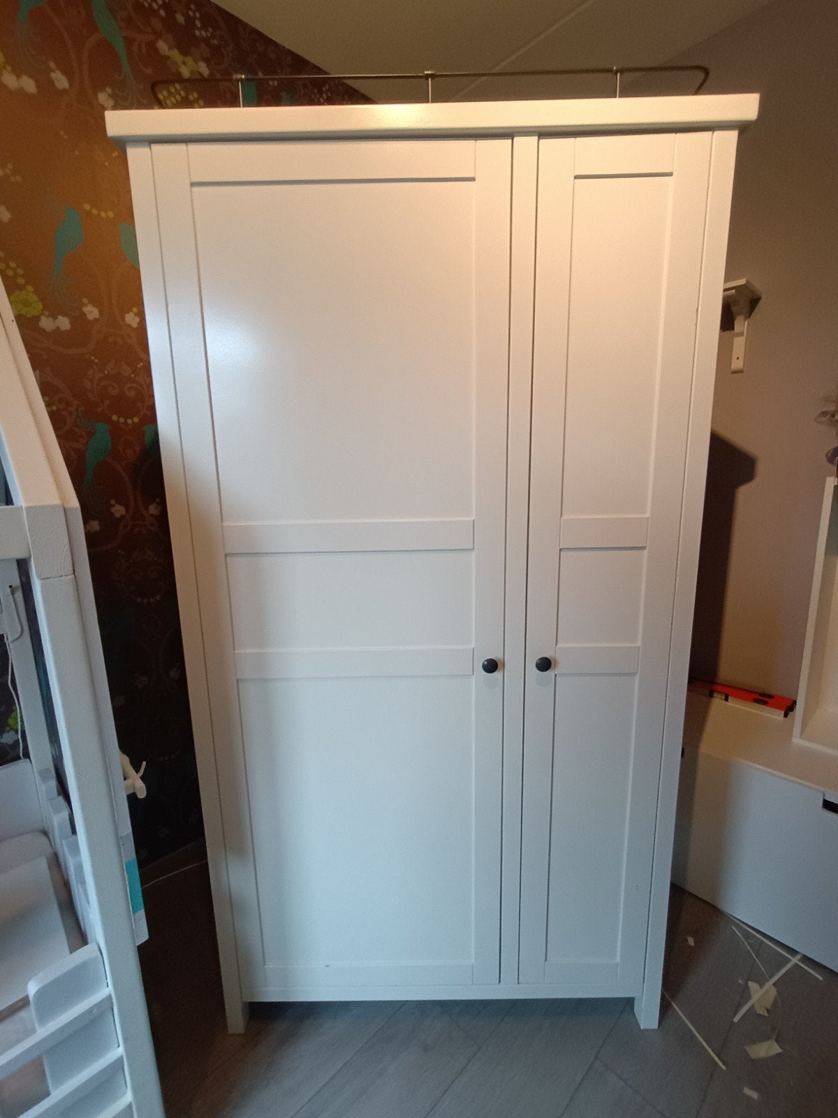Witte kledingkast (oud IKEA model), Ophalen, Klassiek IKEA, Met deur(en), Gebruikt