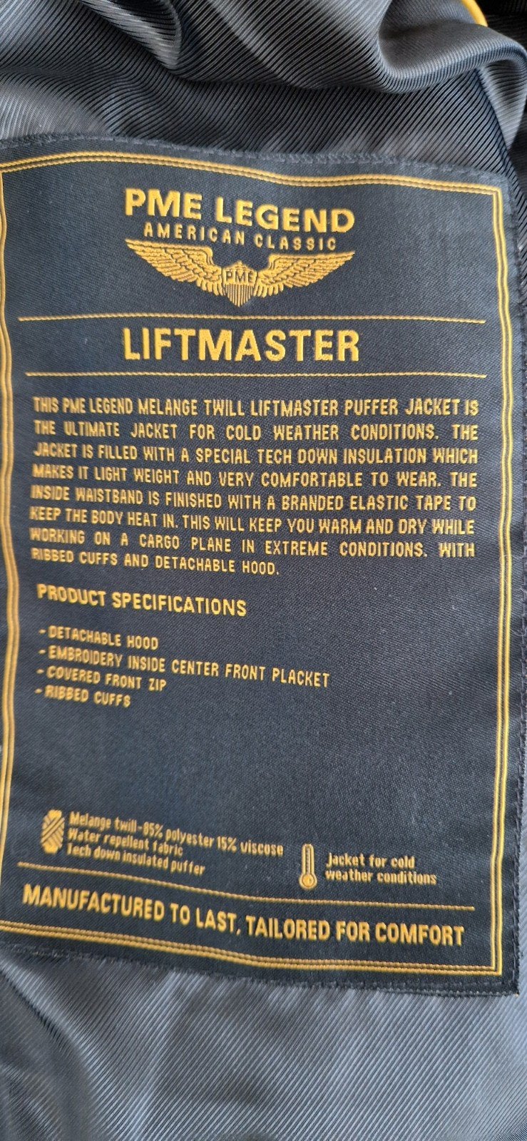 PME Legend Liftmaster Winterjas XXXL - Z.g.a.n., Kleding | Heren, Jassen | Winter, Ophalen of Verzenden