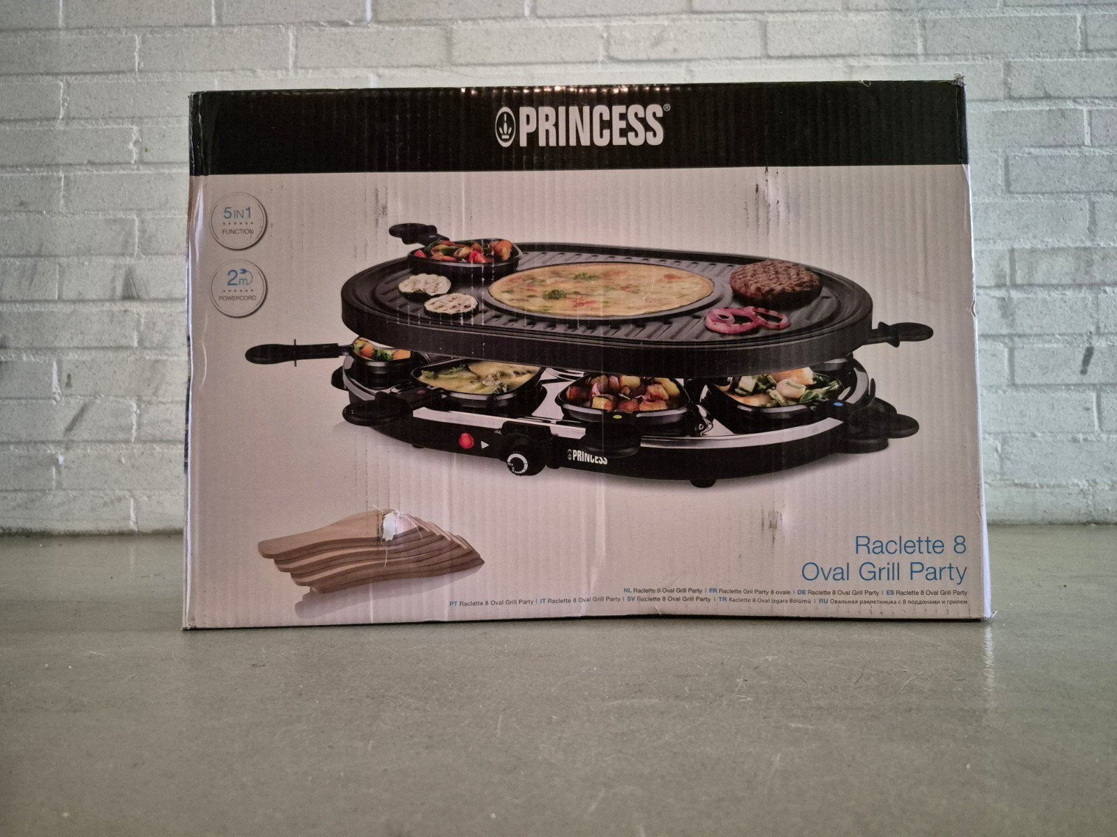 Princess Raclette 8 Oval Grill Party - Nieuw in doos, Witgoed en Apparatuur, Ophalen, Nieuw
