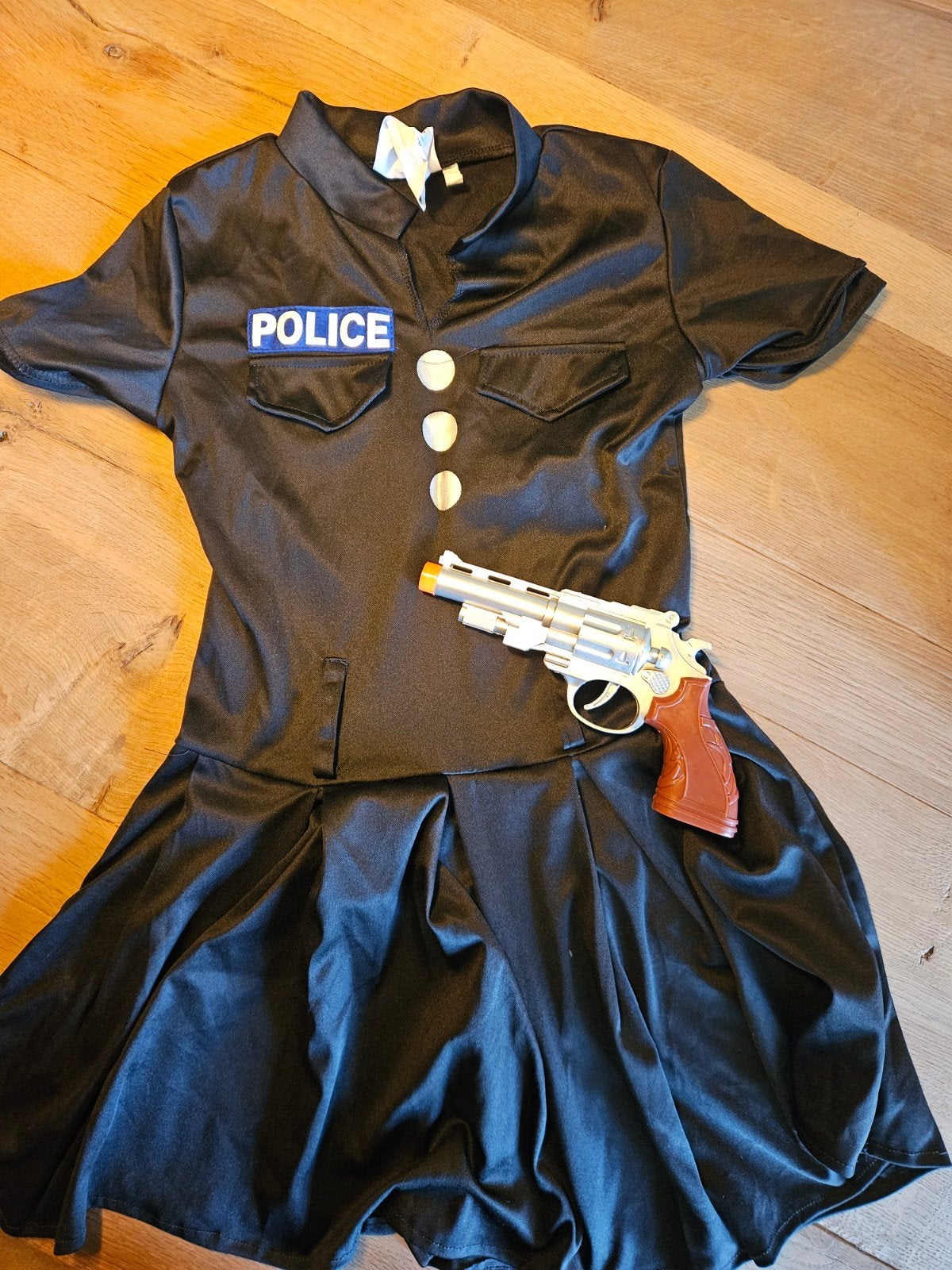 Carnavalspakje politie meisje maat 146, Ophalen of Verzenden, 146 t/m 152, Meisje