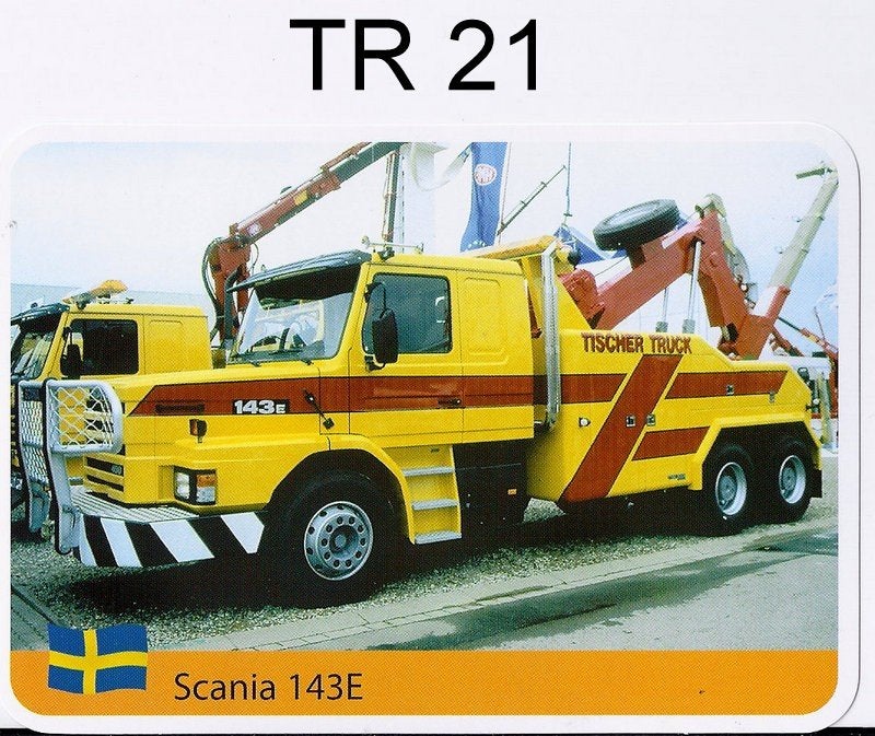 Kw189 autokaart tr21 truck scania 143e, Ophalen of Verzenden, Zo goed als nieuw, Auto's