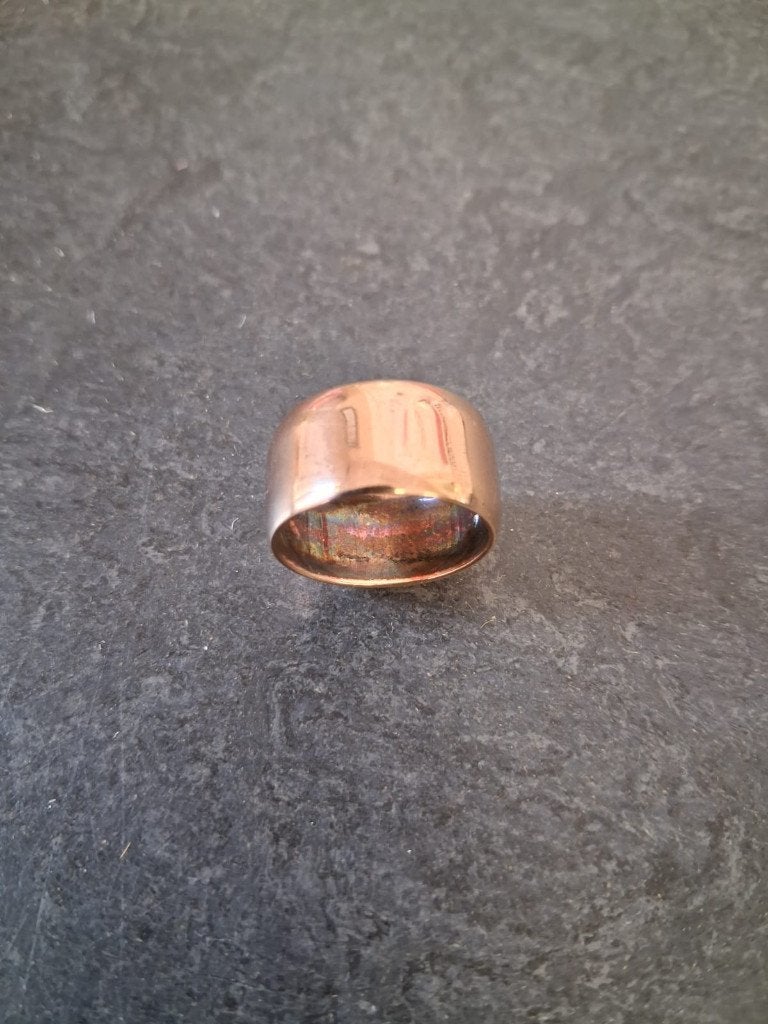 Gouden ring (9 karaat): ringmaat 17 WD--021, Ophalen, Zo goed als nieuw, 17 tot 18, Nvt