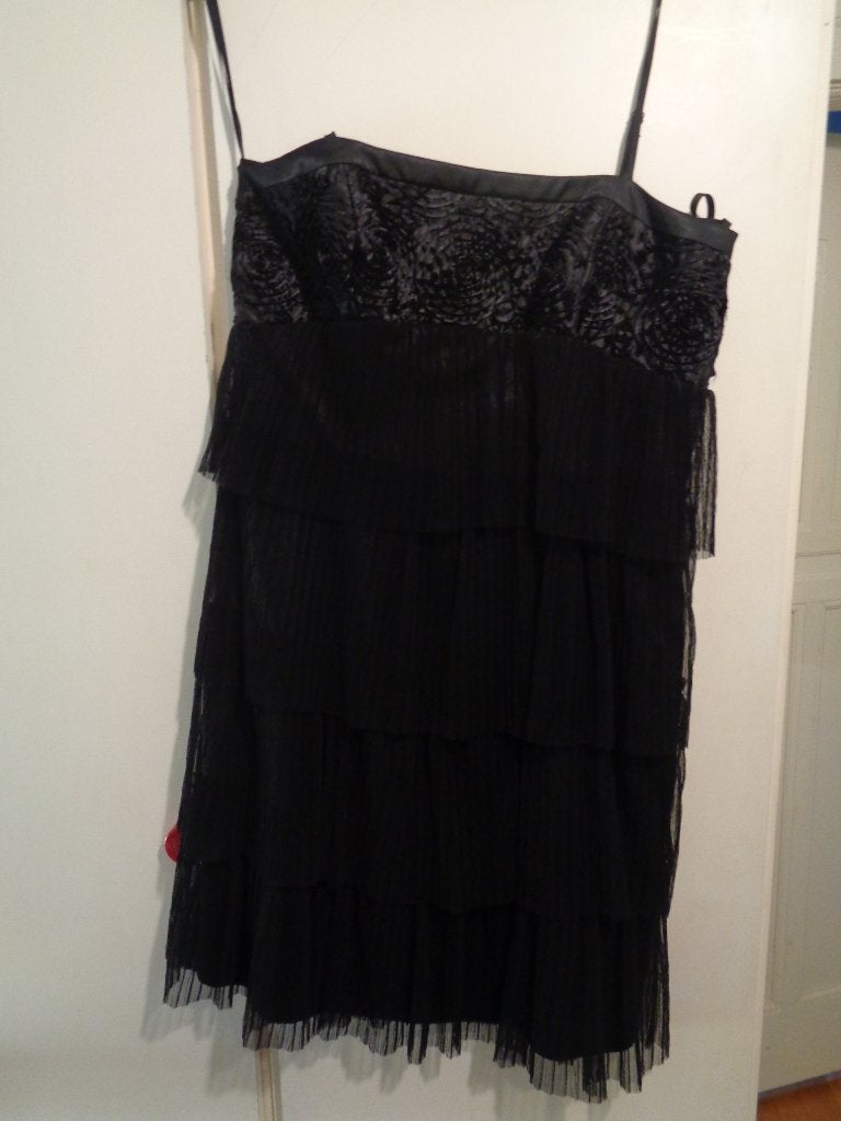 Vera mont cocktailjurk:mt 38/40. Type: charleston, Kleding | Dames, Gelegenheidskleding, Maat 38/40 (M), Zwart, Nieuw, Cocktailjurk