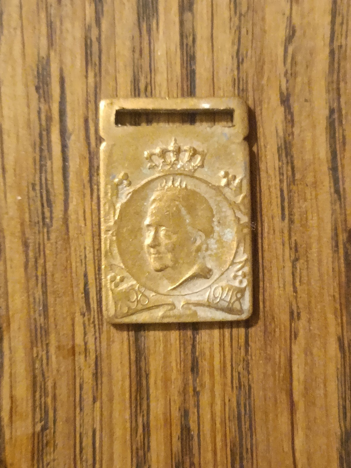 Koningin Wilhelmina herdenkingspenning 1898-1948, Ophalen of Verzenden, Overige materialen, Nederland
