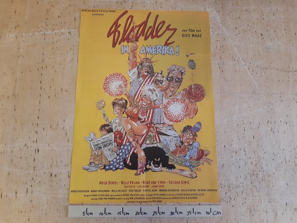Poster Flodder in Amerika Christina Applegate A2 Hitkrant, Ophalen of Verzenden, A1 t/m A3, Film en Tv, Rechthoekig Staand