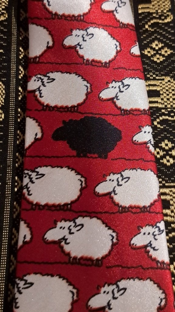 Zwarte Schaap stropdas rood, Ophalen of Verzenden, Nieuw, Rood
