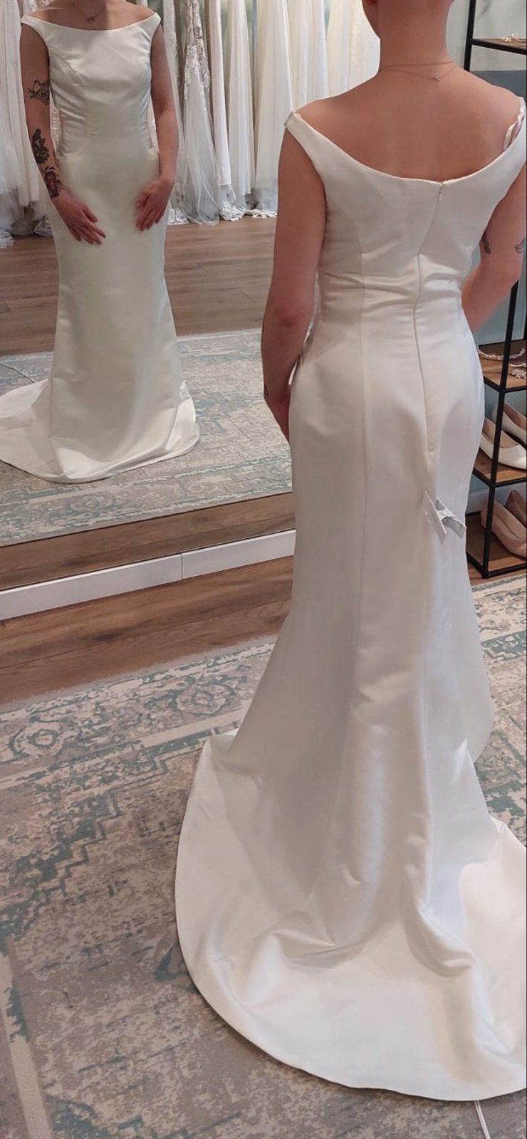 Elegante Trouwjurk Ivoor - Klassieke Fit & Flare, Ophalen, Gedragen, Wit, Trouwjurk