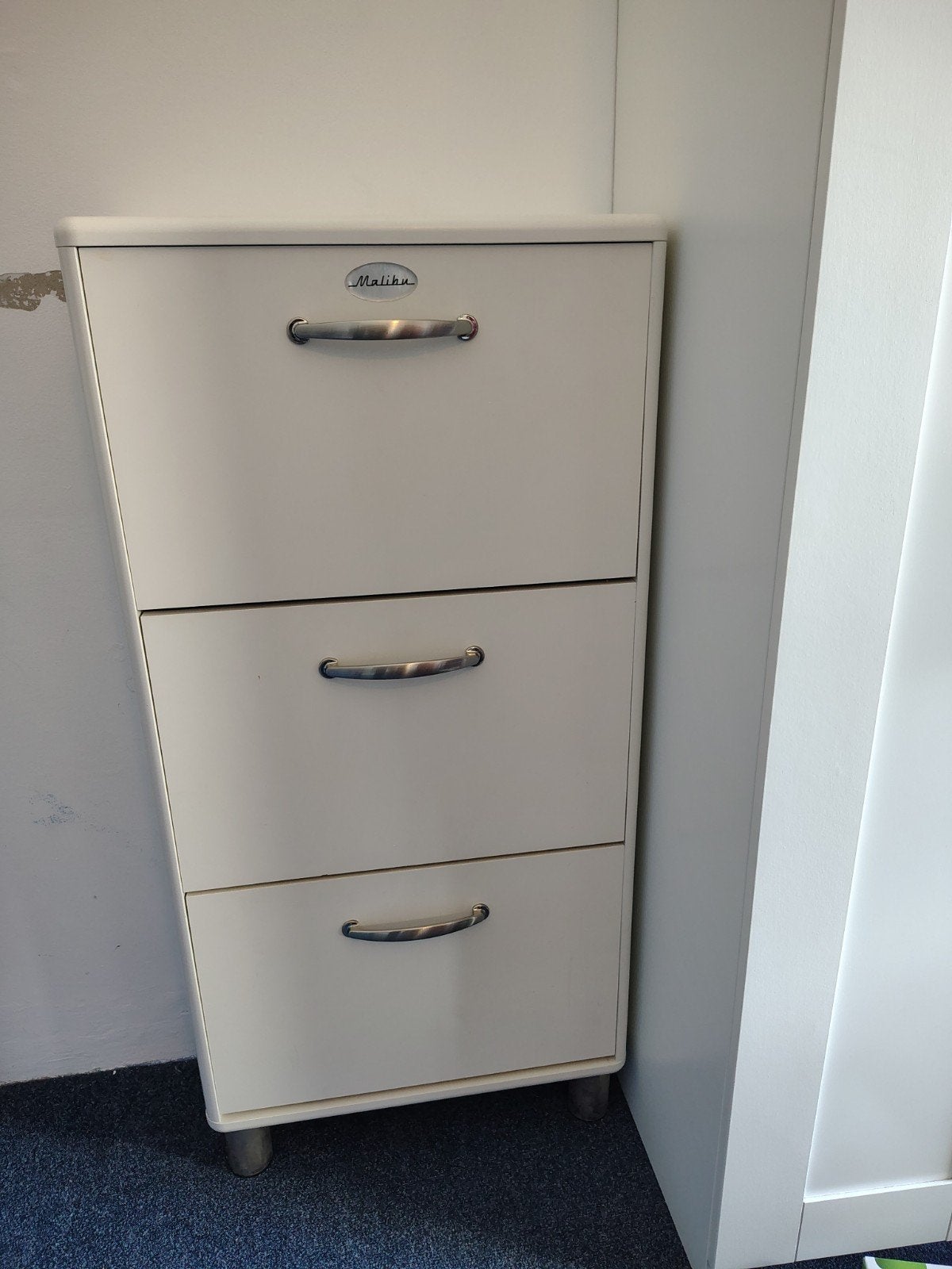 Tenzo Malibu Retro Schoenenkast Wit - 121x58x24cm, Ophalen, Gebruikt, Retro