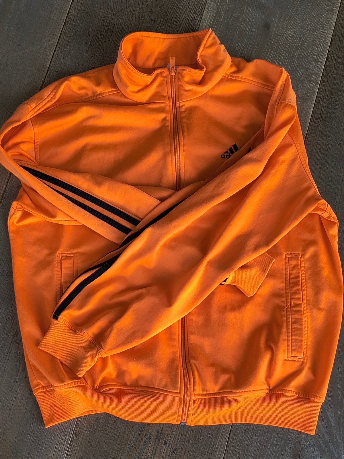 Mooi oranje adidas trainingsjas, Ophalen of Verzenden, Zo goed als nieuw, Oranje, Algemeen