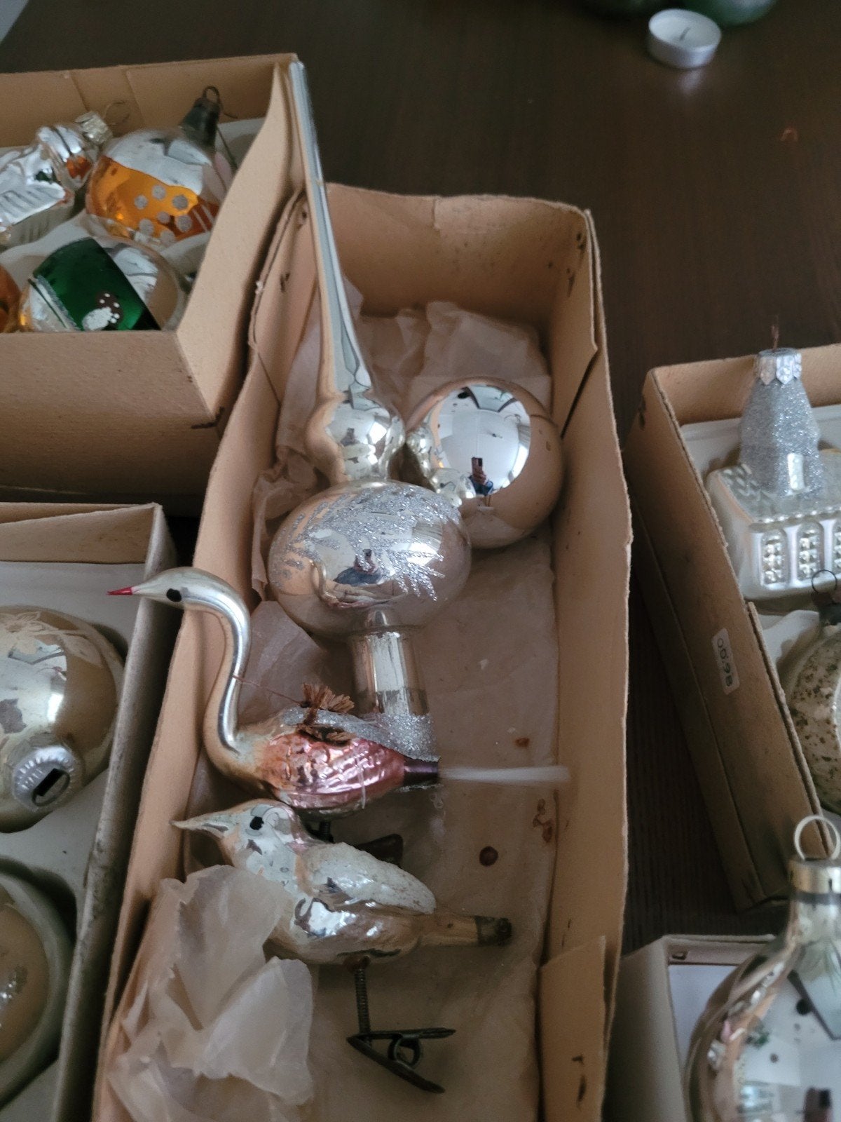 Vintage kerstballen 50/ 60 jr oud. 32 stuks, Ophalen