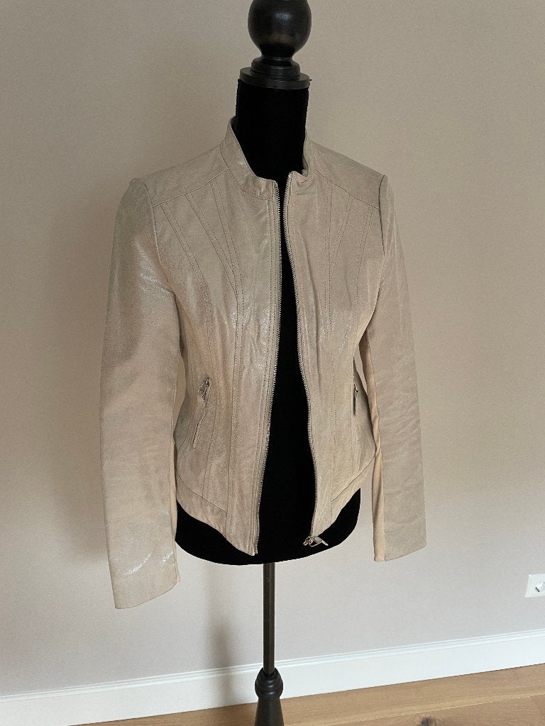 Suede jasje colbert beige Rino & Pelle, Beige, Zo goed als nieuw, Jasje, Rino & Pelle