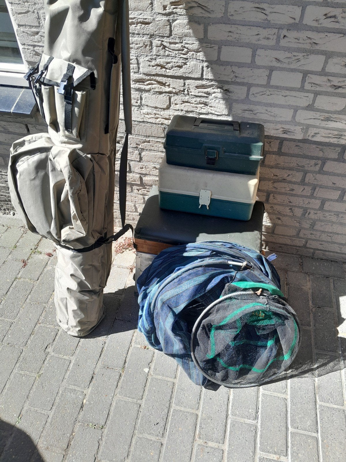 vissen verzamelaar witvis viskist dobber, Ophalen, Gebruikt, Werphengel