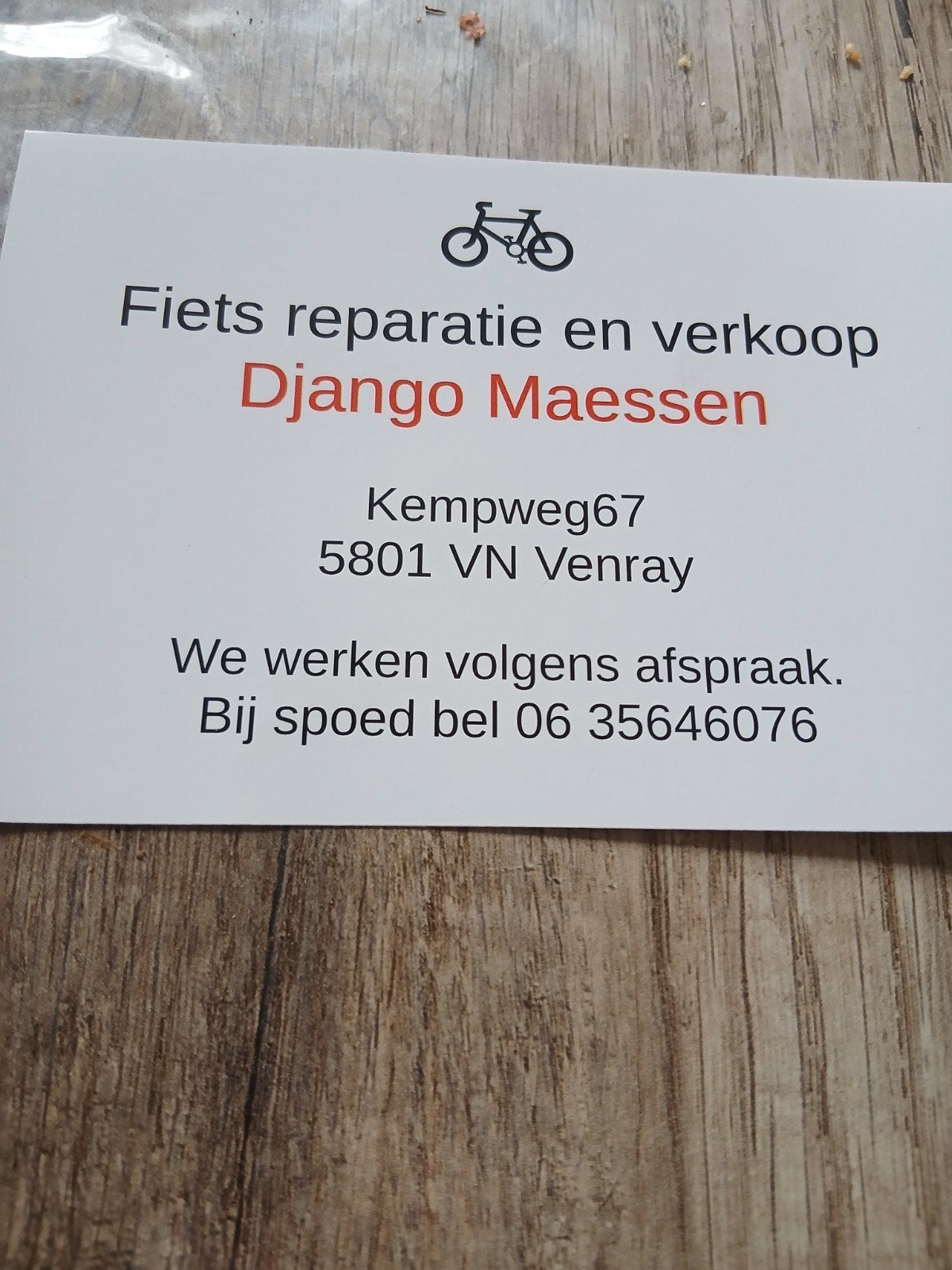 Uw fiets kapot  goed koper kanhet niet, Tickets en Kaartjes, Kortingen en Cadeaubonnen, Eén persoon, Overige soorten