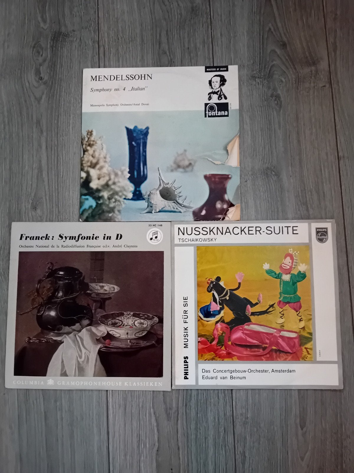 Klassieke LP's: Mendelssohn, Franck, Tsjaikovski - 3 stuks, LP, Gebruikt, Symfonie, Romantiek