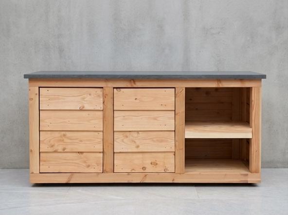 Buitenkeuken op maat – Douglas hout & beton cire –, Tuin en Terras, Buitenkeukens, Ophalen, Nieuw