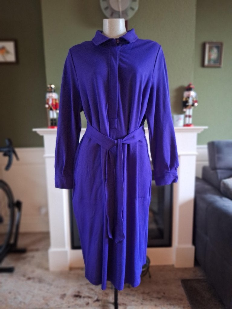 Ullla Popken paarse Selection jurk 46 /48 bijna nieuw, Verzenden, Paars, Maat 46/48 (XL) of groter, Ulla Popken