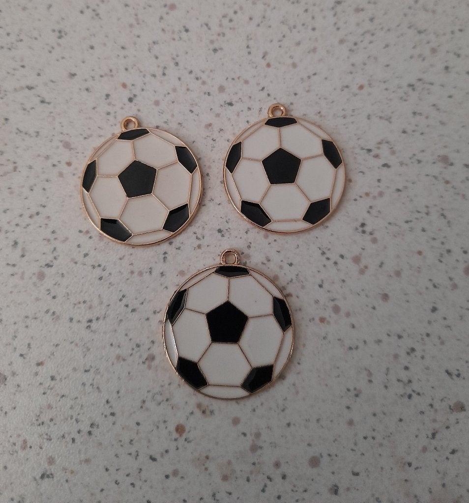 Metalen voetbal bedels, Ophalen of Verzenden, Nieuw, Bedel