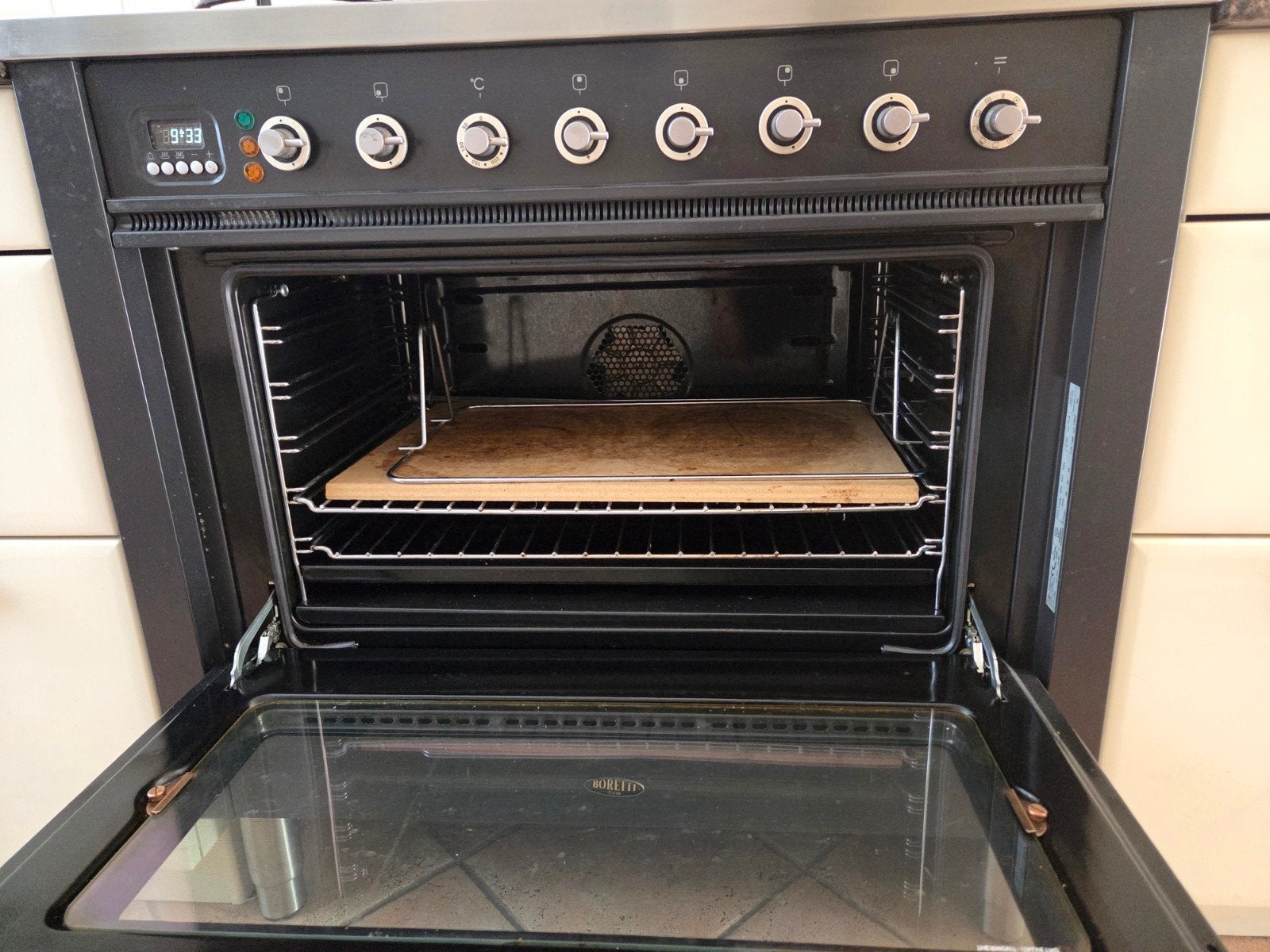 Boretti Fornuis met Oven 90 cm breed - Zo goed als nieuw, Oven, 60 cm of meer, Ophalen of Verzenden, Zo goed als nieuw