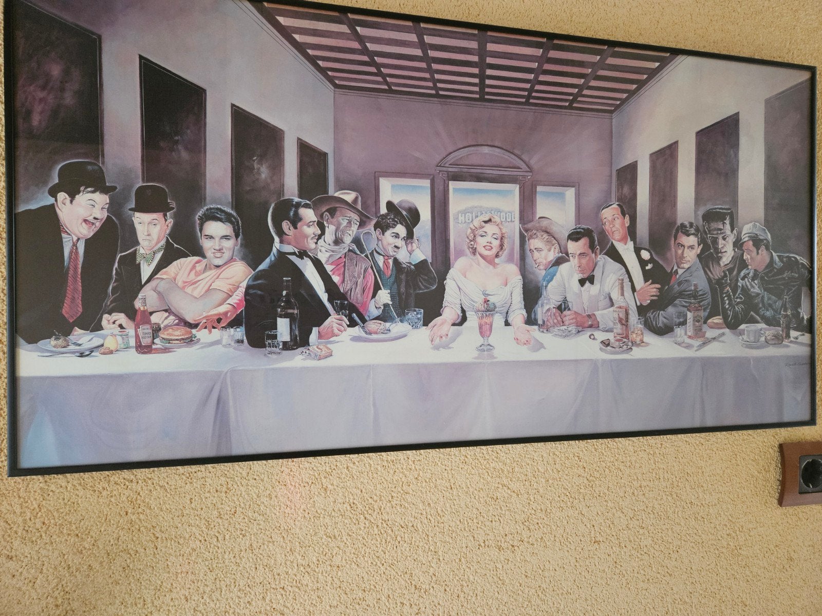 Het Laatste Avondmaal met Hollywood-iconen, Ophalen, Portret of Personen