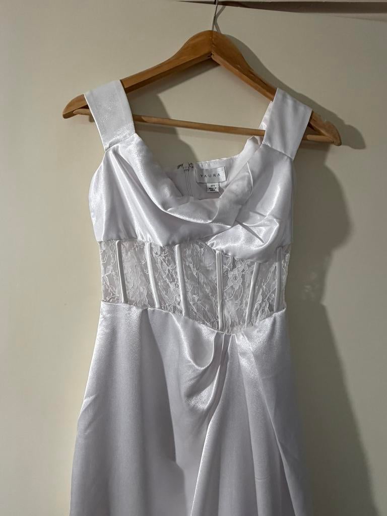 White pearl dress S size, Ophalen of Verzenden, Zo goed als nieuw, Maat 36 (S), Overige typen