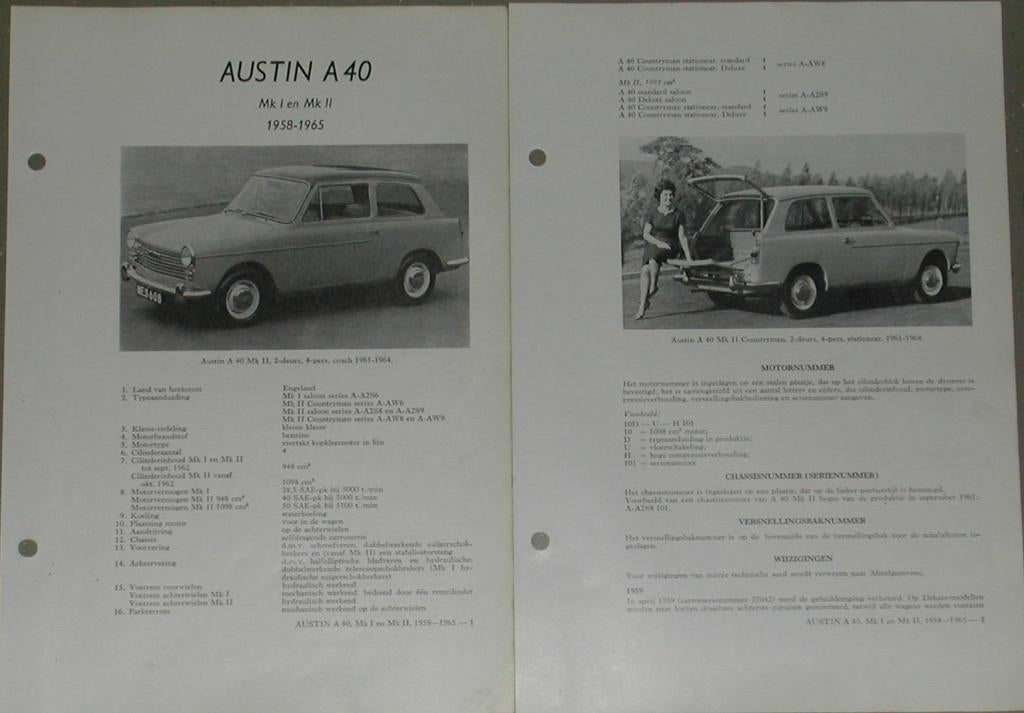 Austin. A40 1800. Maxi . Olyslagers autotechnisch handboek., Ophalen of Verzenden