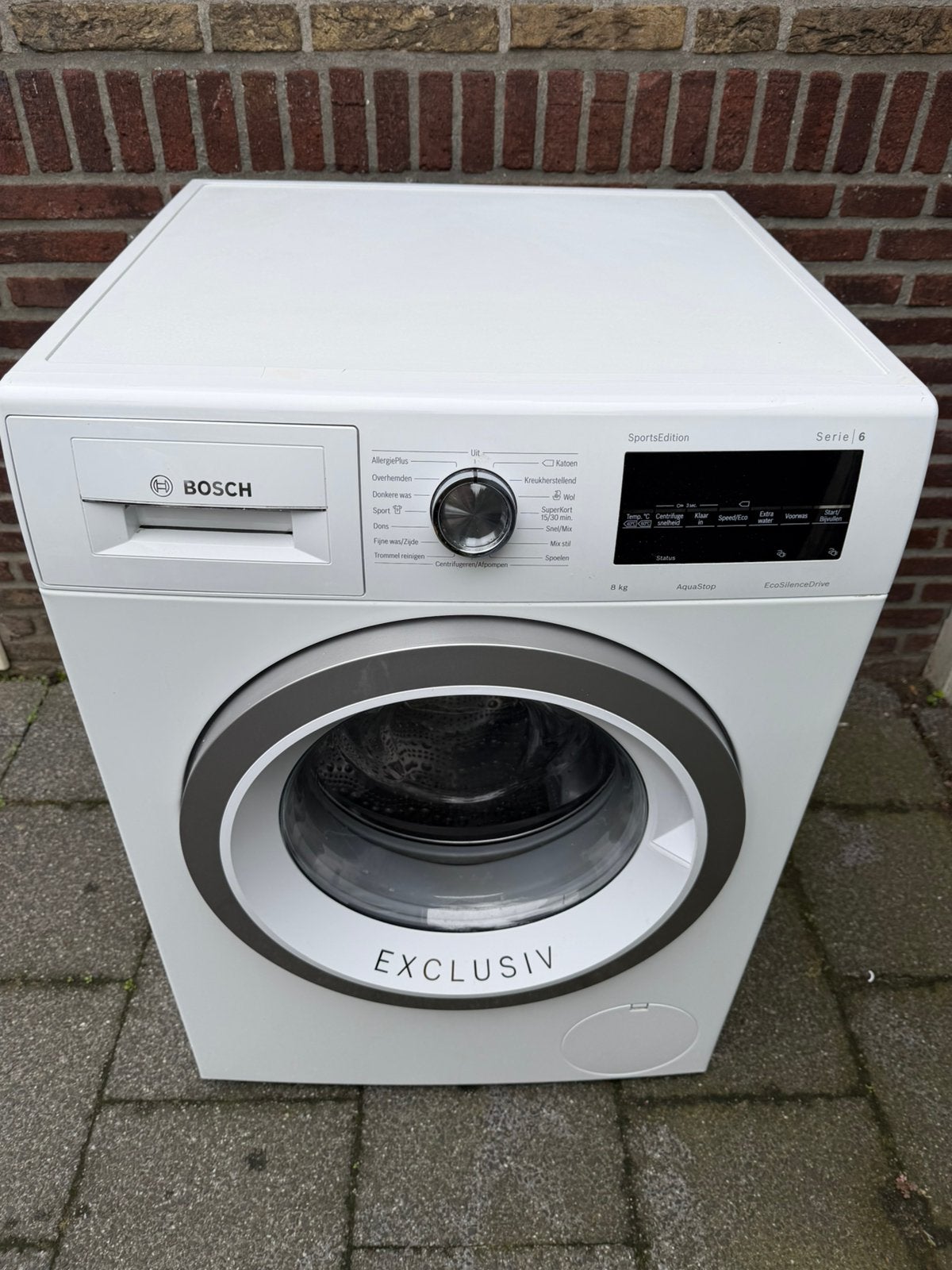 Bosch 8KG Wasmachine, Ophalen, 1200 tot 1600 toeren, 8 tot 10 kg, Zo goed als nieuw