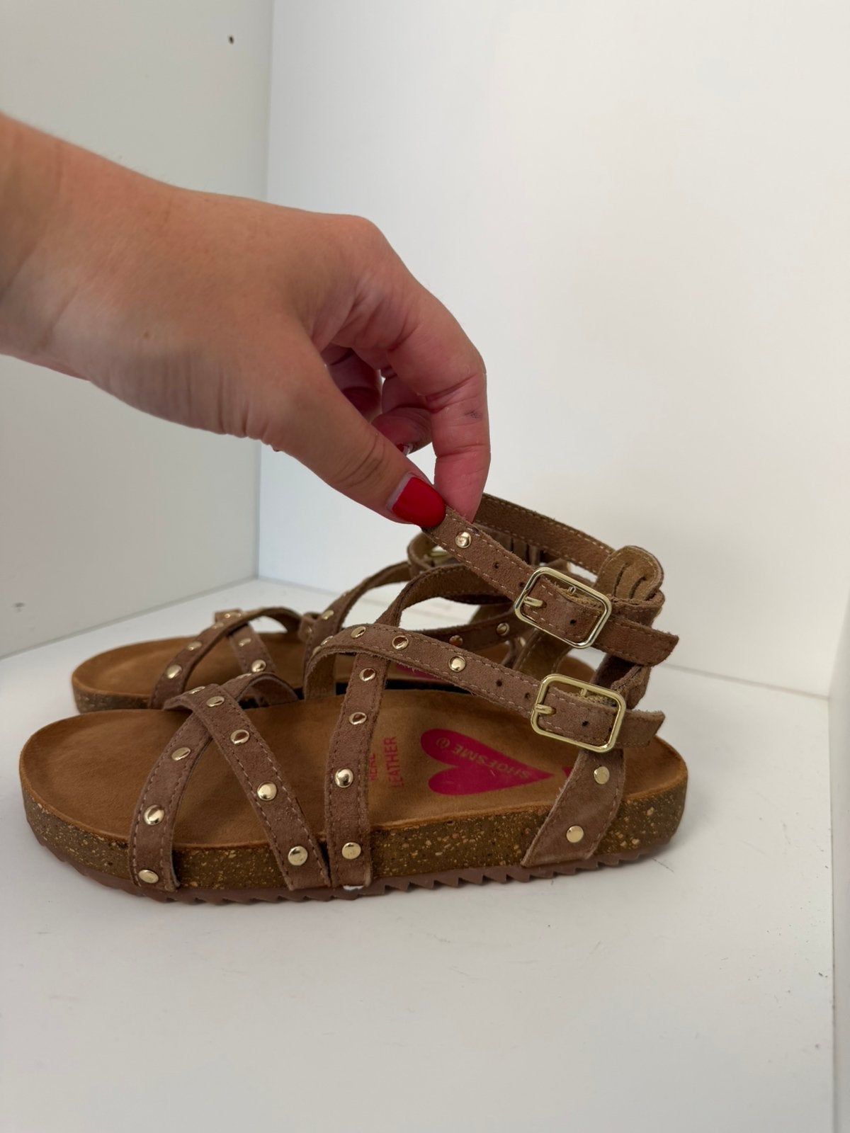 Te koop diverse partij nieuwe, leren kinder sandalen, Ophalen, Zo goed als nieuw, Jongen of Meisje, Overige typen