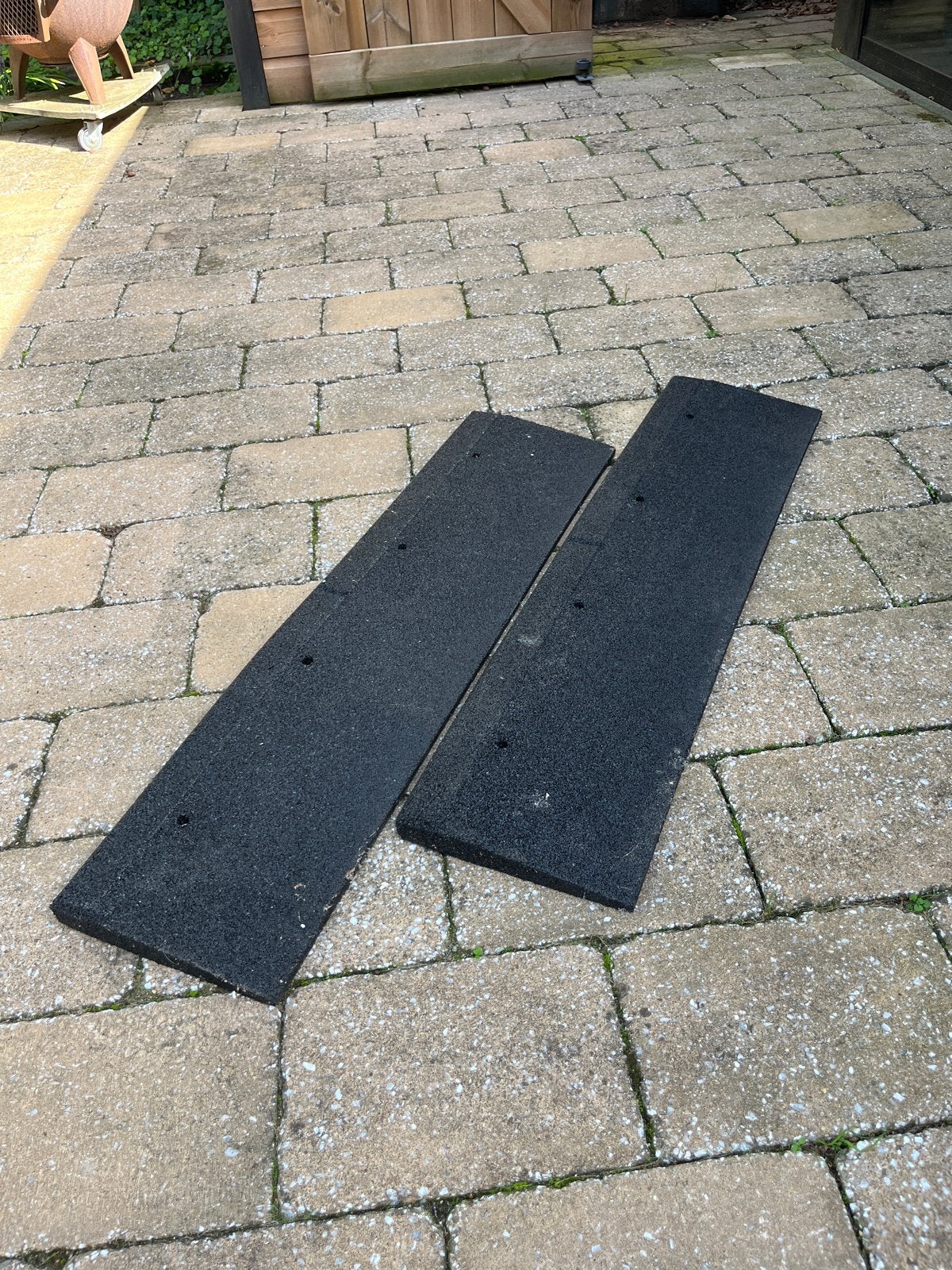 Rubberen Oprijplaten - 100x25x4 cm - Zware Belasting, Ophalen