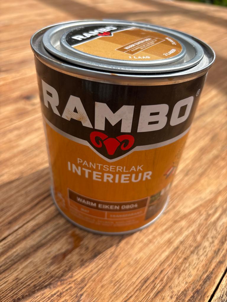 Rambo Pantserlak Interieur Warm Eiken 0804 - 0.75L, Bruin, Nieuw, Ophalen of Verzenden, Lak