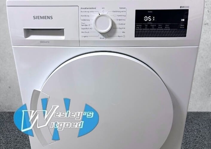 Siemens IQ300 warmtepompdroger 8kg – 1 jaar garantie​, Witgoed en Apparatuur, Wesley's Witgoed, Info@wesleyswitgoed.nl, Industrieweg 3B, 1613KT Grootebroek, Nederland