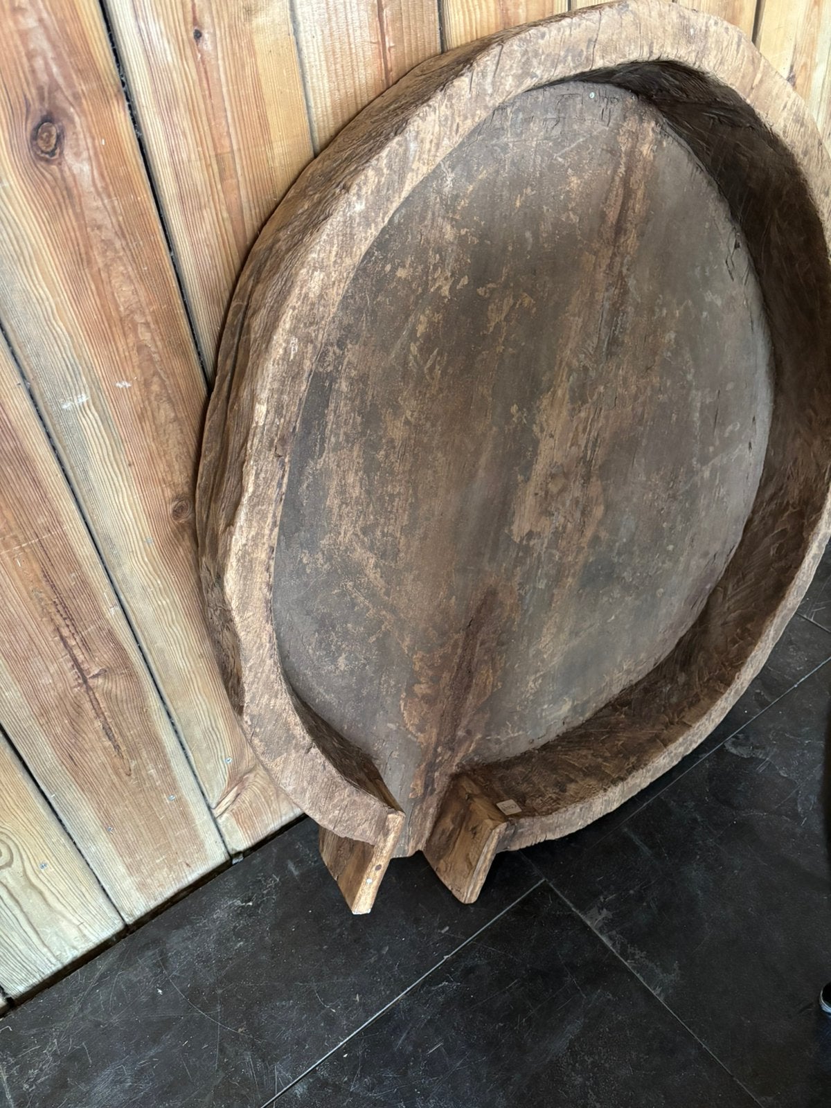 Mooie oude trog, Ophalen, Zo goed als nieuw, Rond, Hout
