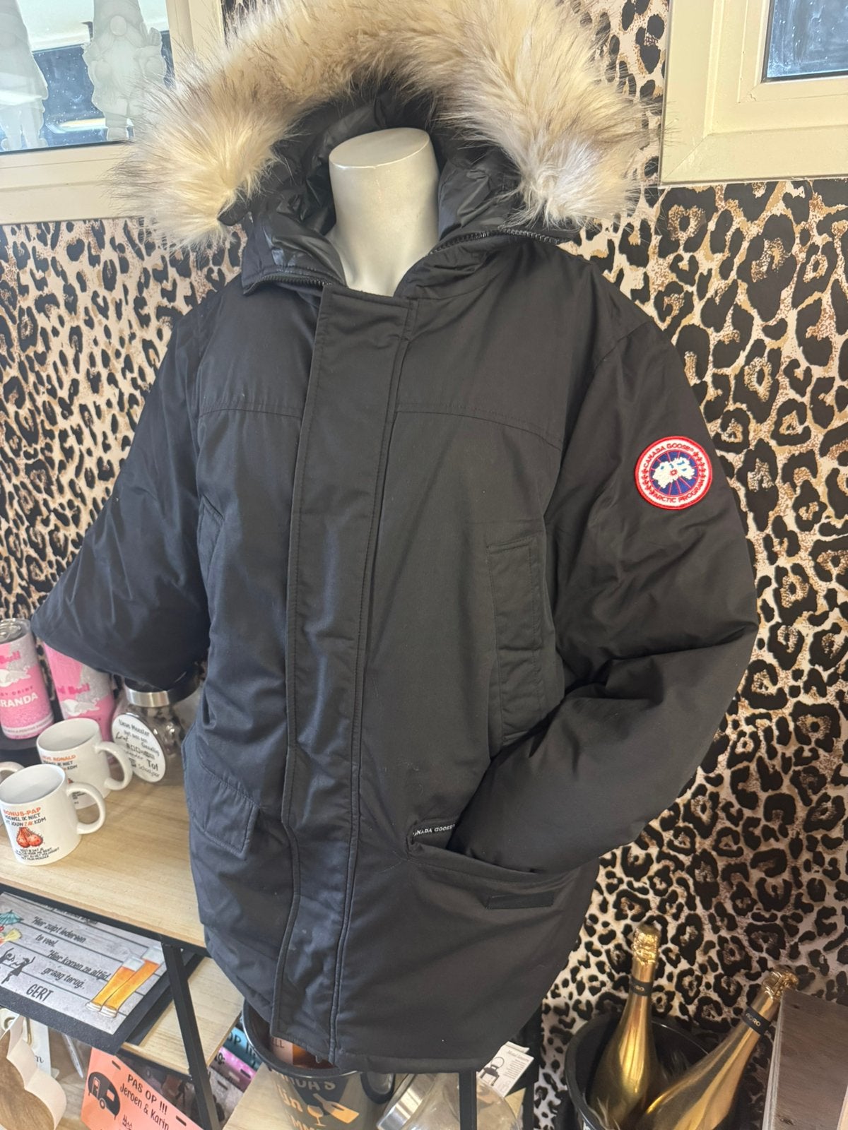 Canada goose winterjas maat XXL, Ophalen, Gedragen, Overige maten, Zwart