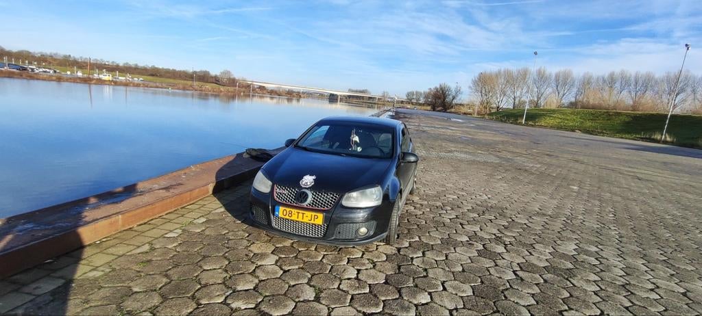 Volkswagen Golf 2.0 GTI 147KW 3D 2007 Zwart, Auto's, Stof, 4 cilinders, Zwart, Origineel Nederlands