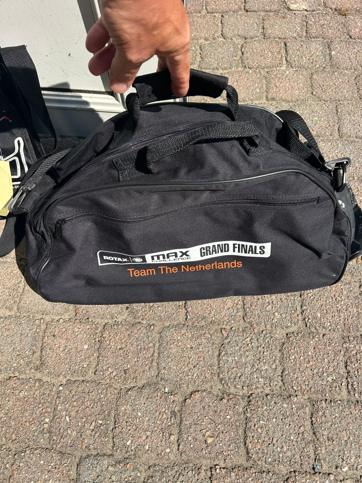Race tas voor je racepak , Helm enz..1x gebruikt tijdens WK., Sport en Fitness, Karting, Ophalen of Verzenden, Zo goed als nieuw