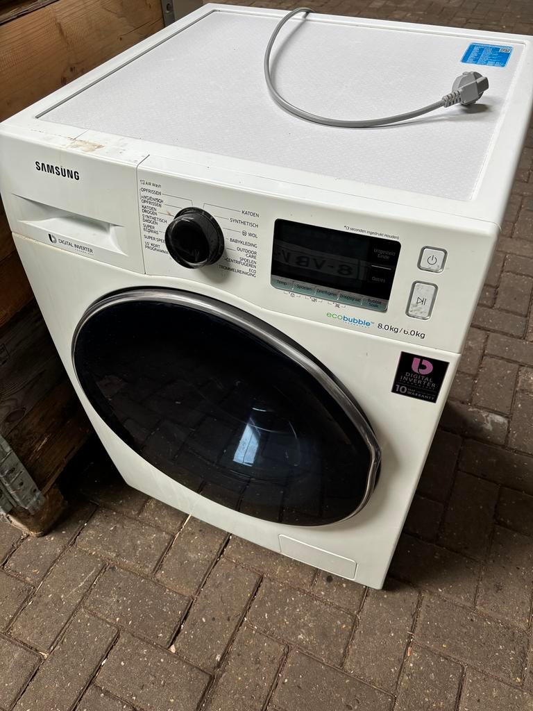 Samsung ecobubble 8kg met defect, Ophalen, 1200 tot 1600 toeren, Gebruikt, 8 tot 10 kg