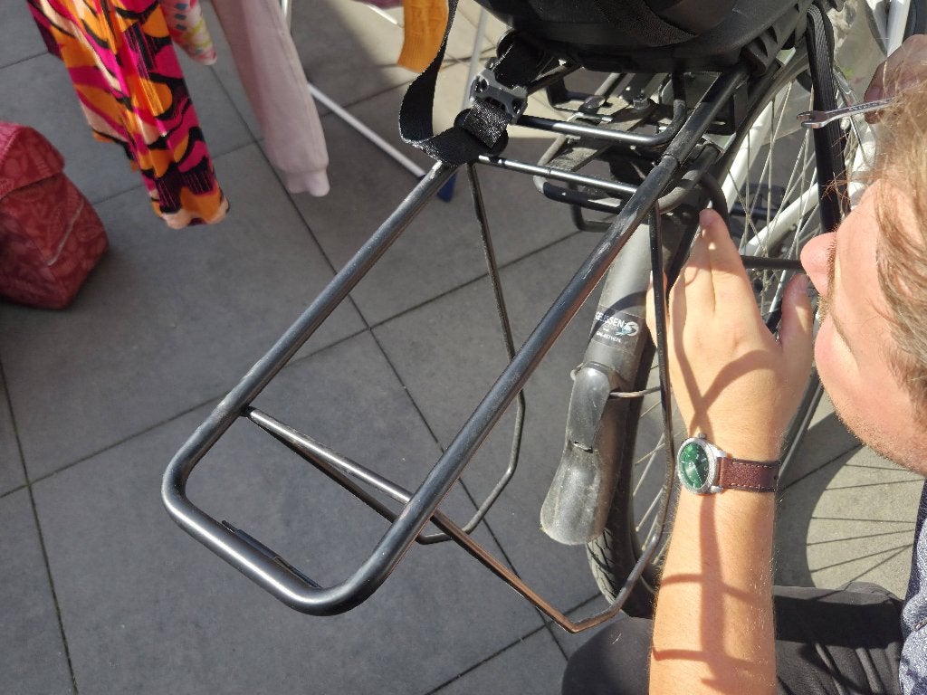 Verlengde bagagedrager, Fietsen en Brommers, Ophalen, Zo goed als nieuw