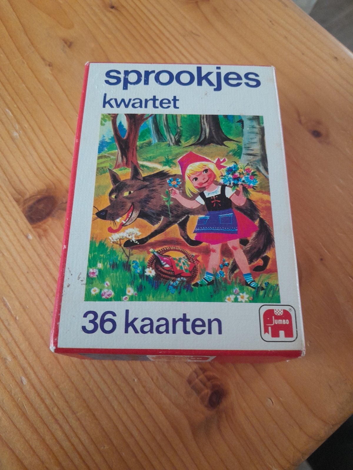 sprookjes kwartet spel van jumbo compleet jaren '80, Verzamelen, Ophalen of Verzenden, Zo goed als nieuw, Kwartet(ten)