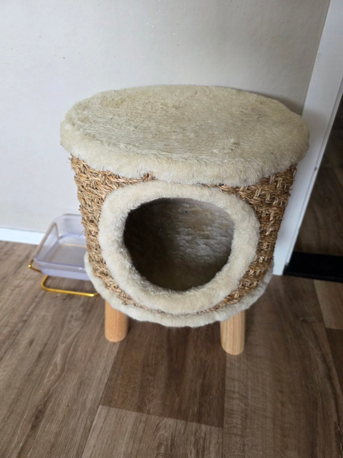 Kattenhuisje katten huis krabpaal, Dieren en Toebehoren, Krabmeubelen, Ophalen of Verzenden, Zo goed als nieuw, Krabpaal