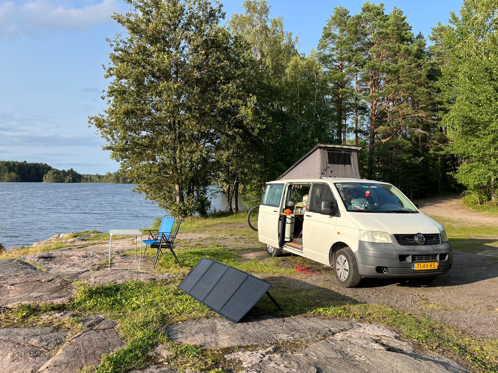 Volledig off grid vw transporter t5 camper, Caravans en Kamperen, Campers, Particulier, tot en met 2, Buscamper of Camperbus, Volkswagen