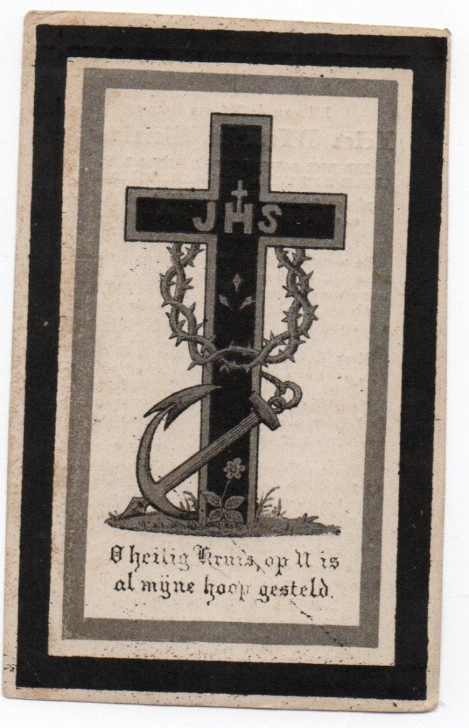 Bidprentje, Ophalen of Verzenden, Bidprentje