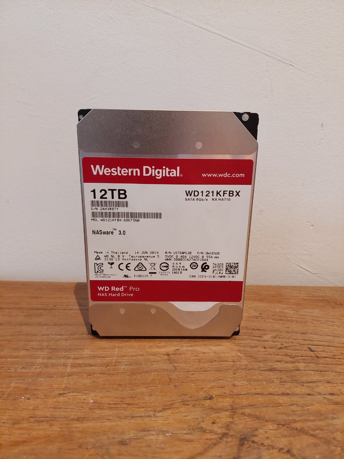 Western Digital Red Pro | 12 TB | NAS HDD, Computers en Software, Intern, Gebruikt, 12TB, Server