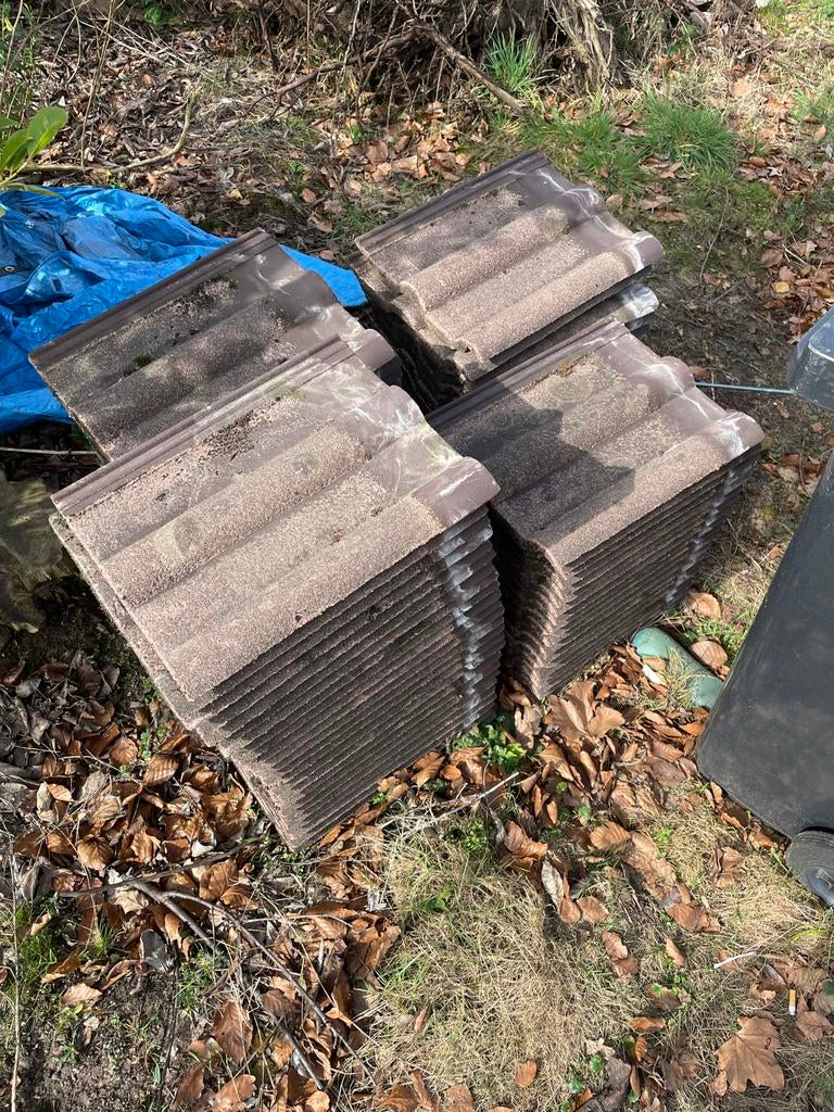 Gebruikte dakpannen - Finkenberger Pfanne, Doe-het-zelf en Verbouw, Dakpannen en Dakbedekking, Ophalen, Gebruikt, Steen of Klei