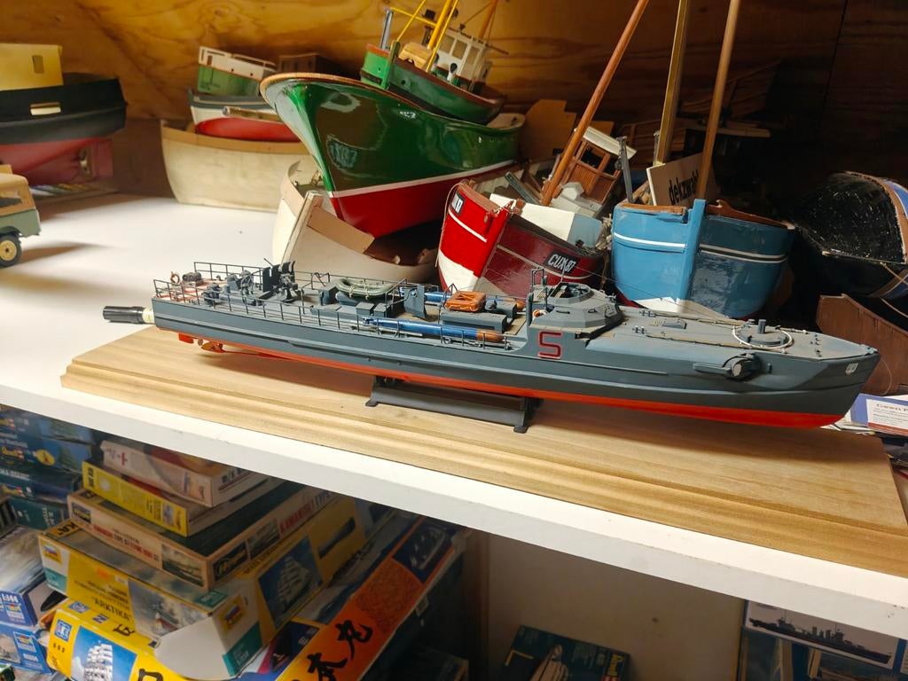 S-boot 1/72 van revell. (Ex plankje), Ophalen of Verzenden, Zo goed als nieuw, 1:50 tot 1:200, Revell