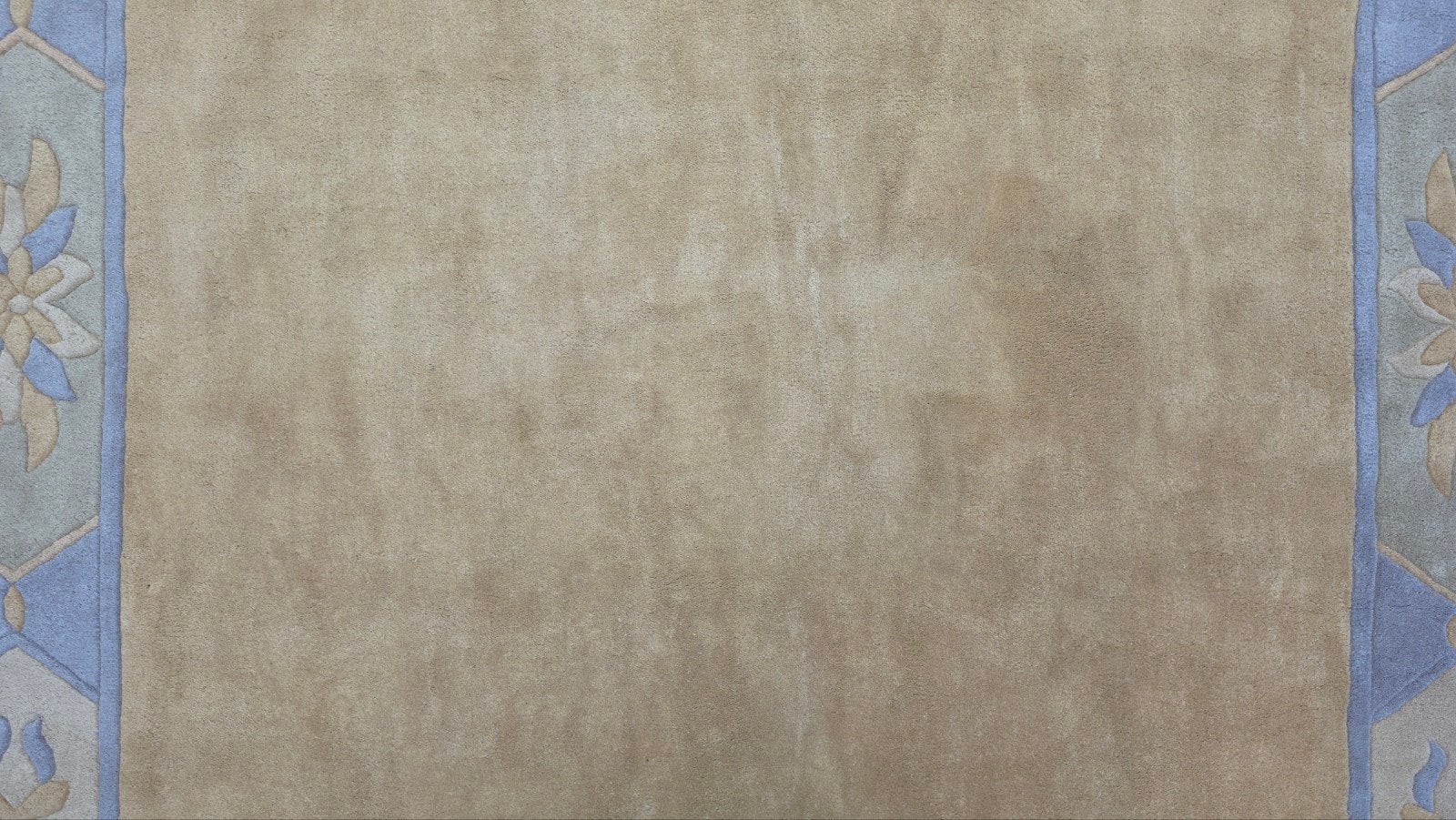 Handgemaakt oosters wol Nepal tapijt pastel orange 248x350cm, 200 cm of meer, Www.hypepopup.nl, Ophalen of Verzenden, Zo goed als nieuw