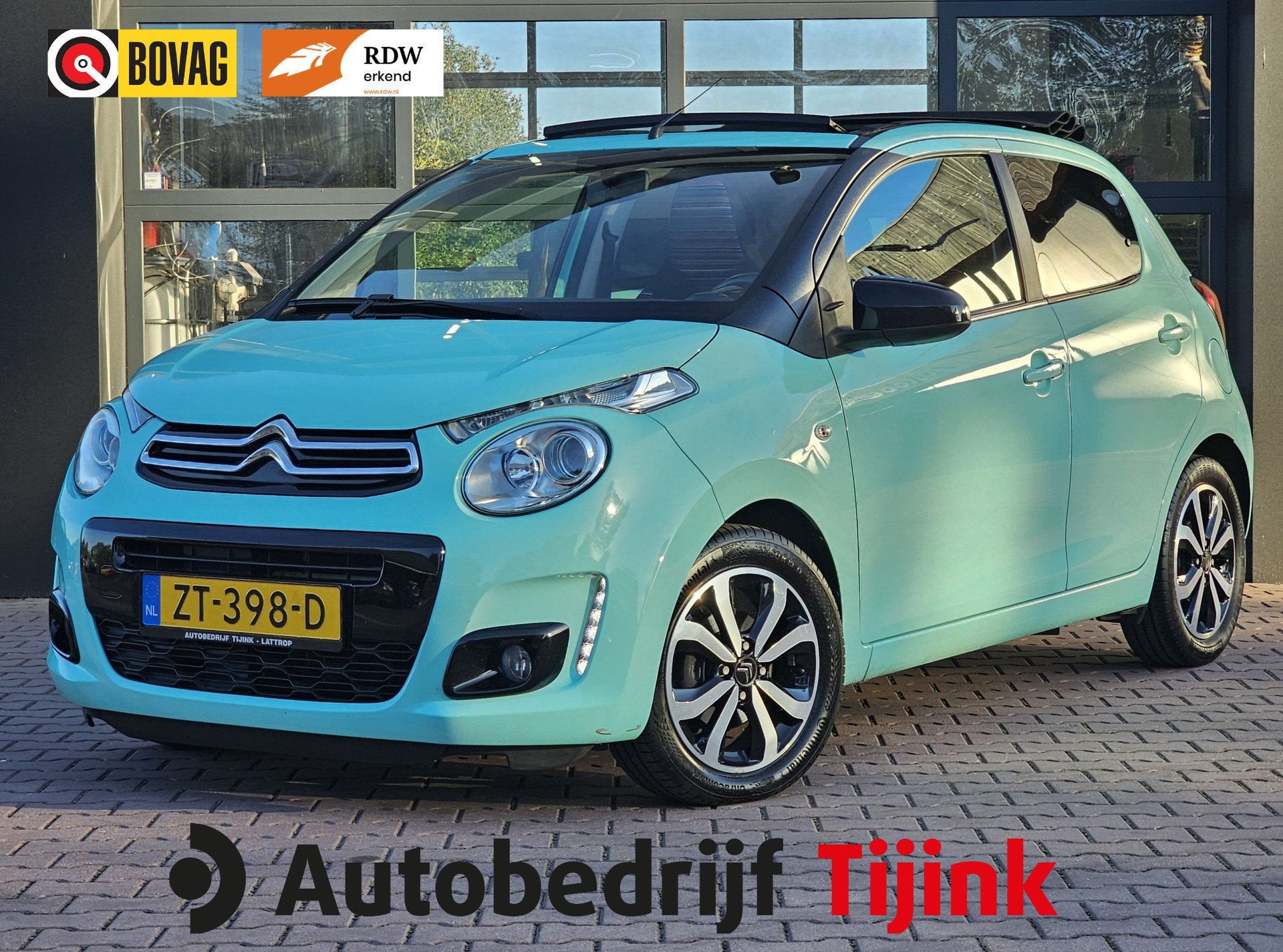 Citroën C1 1.0 VTi Airscape Shine | Cabrio | Automaat | Air, Auto's, Gebruikt, Euro 6, Verwarmde buitenspiegels, Met garantie (alle)